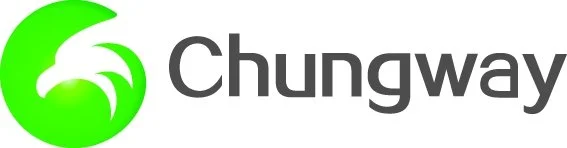Chungway logo with a green and white abstract design and gray text.
