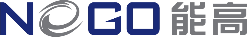 Logo of NOCO with stylized text and symbols.