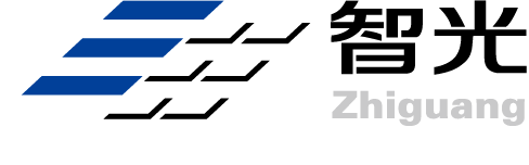 Black background with blue lines and the name 'Zhiguang' written in white