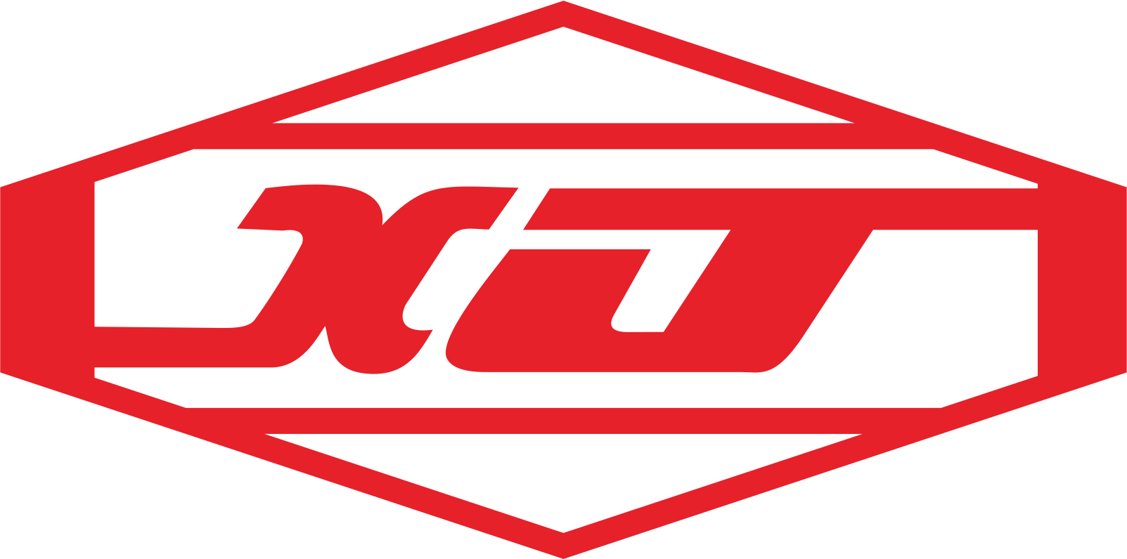 Red and black logo with bold stylized text 'BRT' inside a hexagonal outline