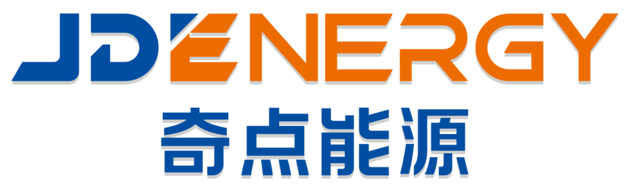 Logo for JD Energy with the text 'JD ENERGY' in blue and orange, and Chinese characters beneath
