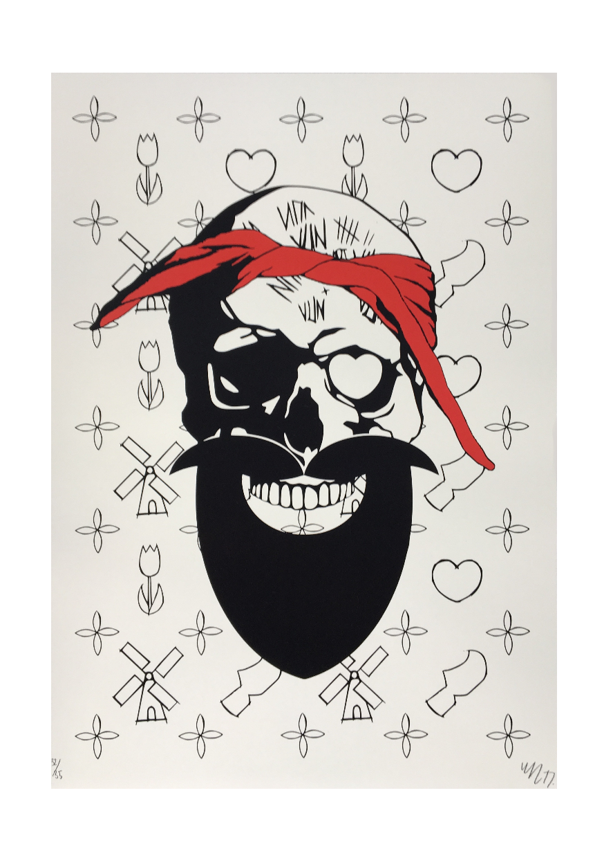 Bearded bandana. 42 x 30 cm. Edition of 35