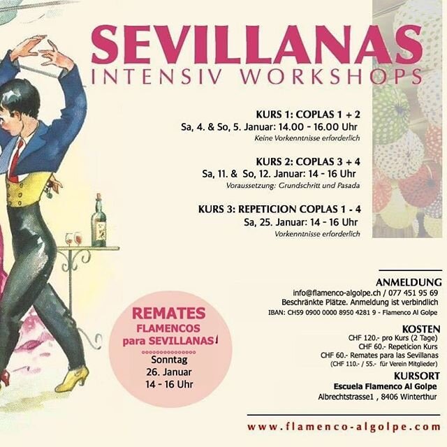 #sevillanas #workshop #curso #tanzkurs #winterthur #flamenco #ole #quebonitoesbailar #flamencoalgolpe