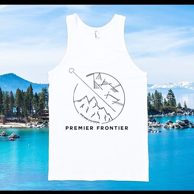 Headed to the mountains this summer? Beat the heat in our new MNTN Tank, perfect for stayin' cool or gettin' your tan on. 🌄☀🏄 Link in bio! #premierfrontier #tahoe #summer #norcal #fashion