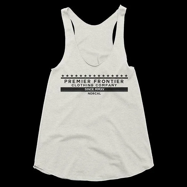 Introducing our first women's tank top! Beat the heat and get it in time for those hot summer nights!🌄☀ link in bio!
#premierfrontier #summer #womens