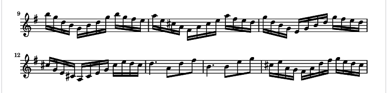 Excerpt from Variation 1.