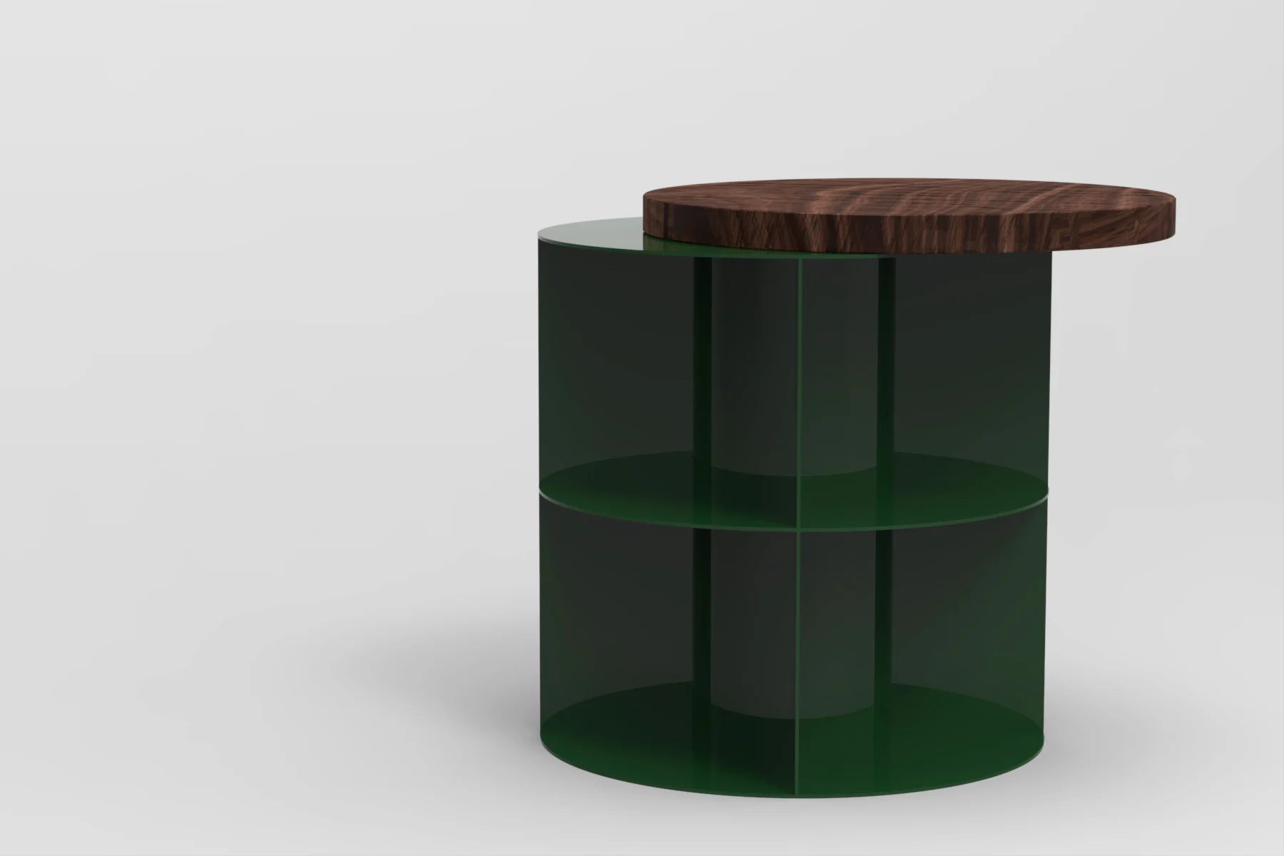 Side Table Design: Martin Høgh Olsen 2019 Like fragments of urbanism or architecture, LOCAL is a playful ensemble of circular shapes and rich materials. It serves as a versatile side table, or it can be stacked, becoming a column for display and storage. LOCAL can be equipped with discs of oak wood, walnut or the Norwegian natural stone Larvikite. Put on top, or sandwiched in between the modules, as an accordant or contrasting element. LOCAL was originally launched as part of the Norwegian Presence exhibition ‘JOIN’, in Milan, April 2019. MATERIALS Laser cut and welded aluminum, powder coated or anodized Oak wood, untreated Walnut, oilwaxed Lundhs Blue Larvikite, polished Ready in fall 2019