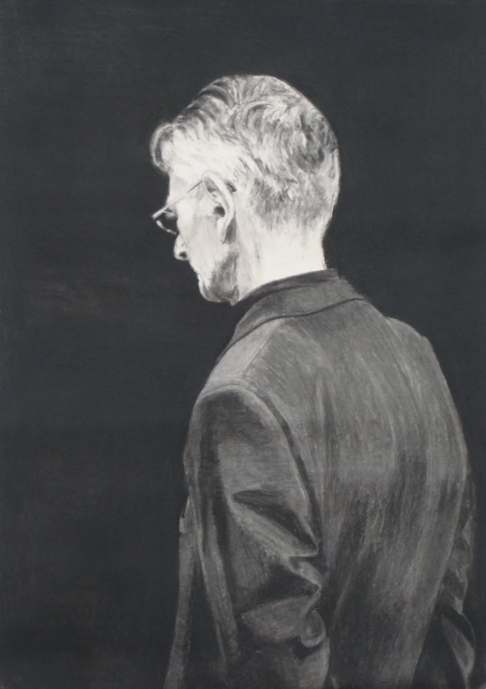 Beckett, Charcoal on Paper 40x30 cms  