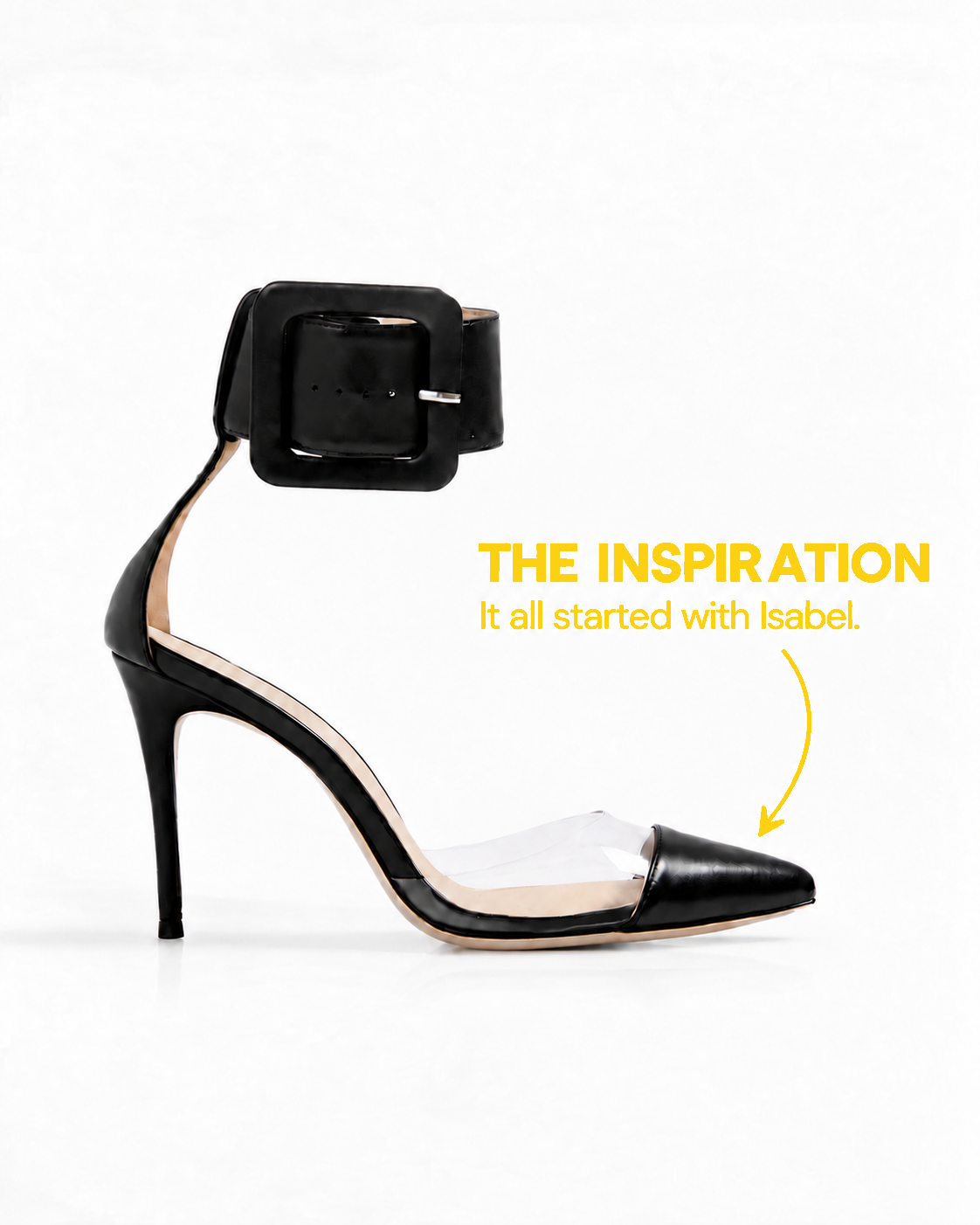 black heeled pumps