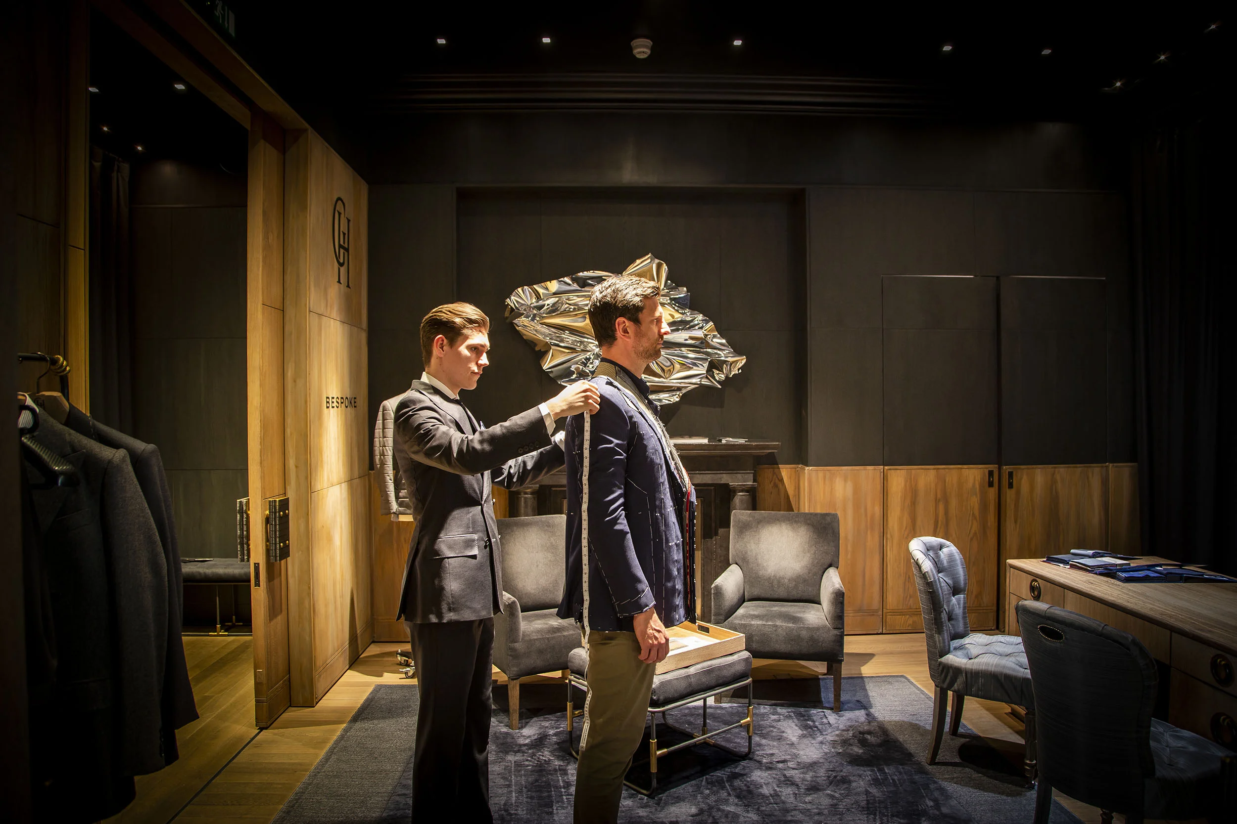 Photographed at Gieves & Hawkes, Savile Row