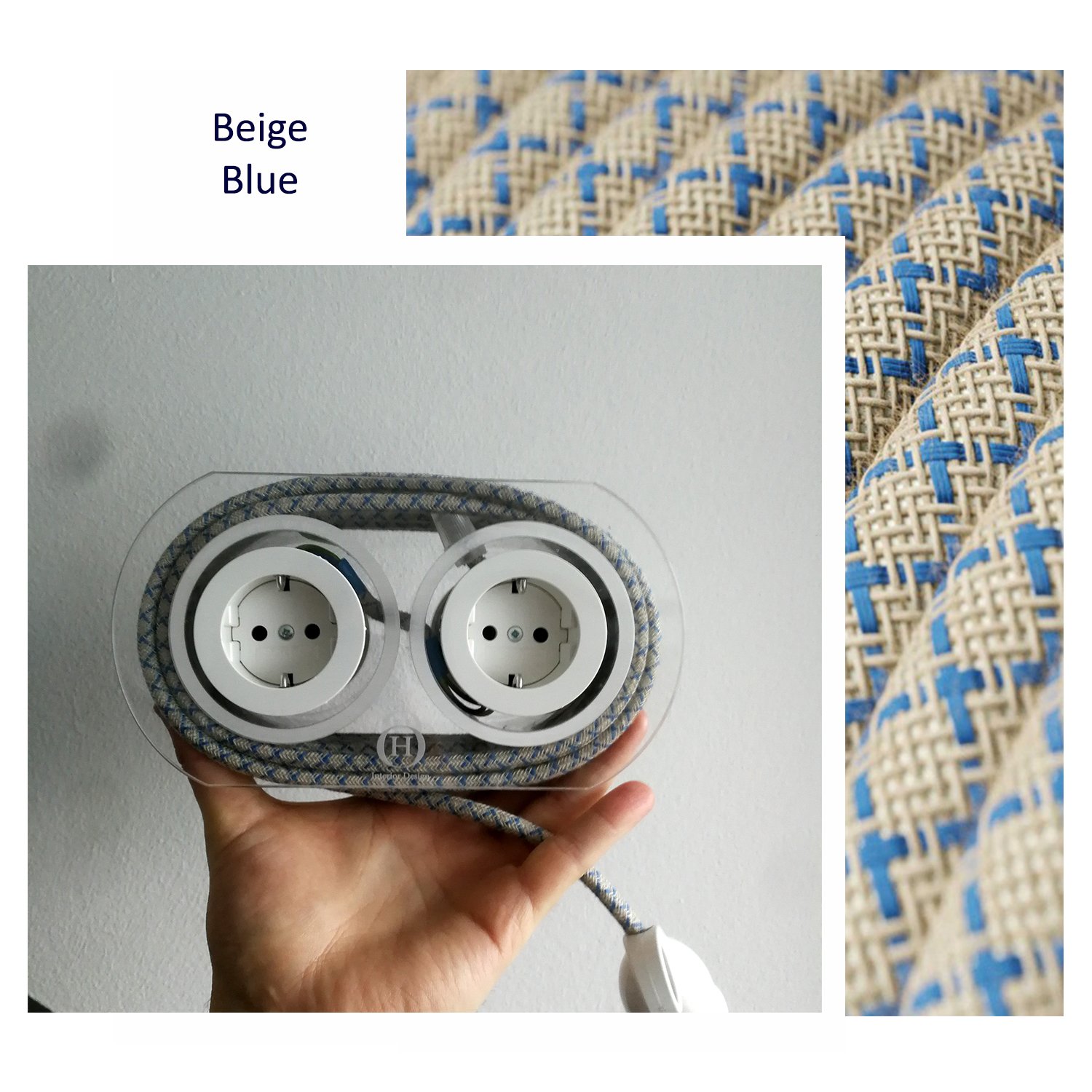 Extension Cord for 4 Plugs_Beige blue stripes_White plug.jpg