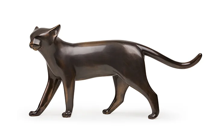 Abu (Blue Cat), 2014 Bronze, edition of 9 17.5 x 34 x 11 inches