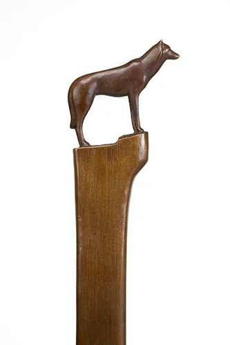 Wolf II (Stand), detail 2006 Bronze, edition of 8 63.5 x 6.5 x 1.75 inches