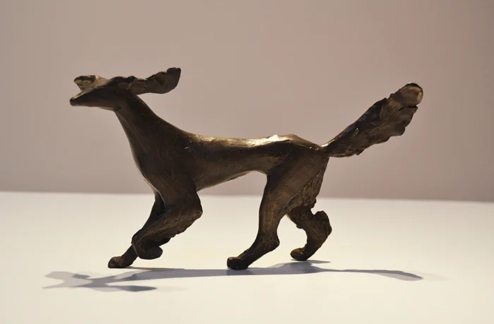 Running Saluki Maquette Bronze, edition of 6 5.5 x 10 x 3.5 inches