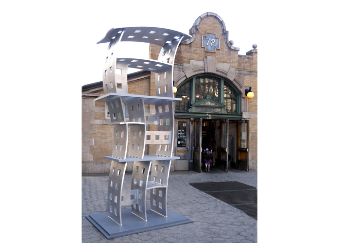 Complex Apartment, 2015 Aluminum and stained glass 120 x 96 x 50 inches