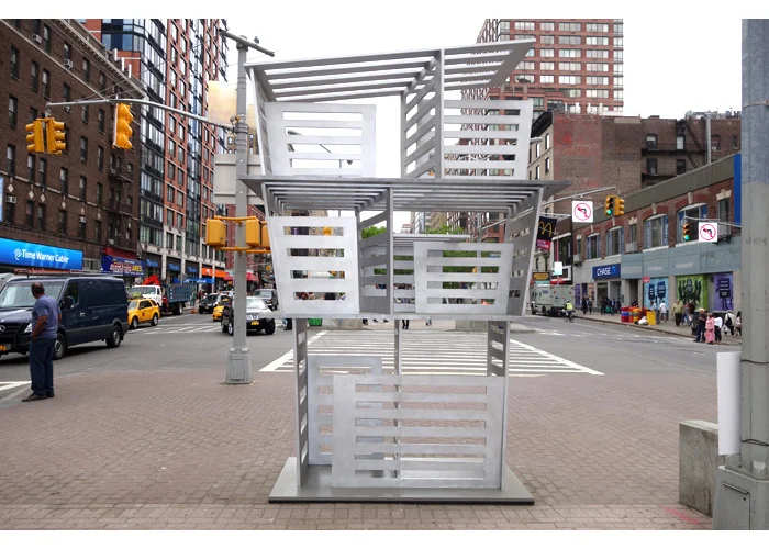 Open House, 2015 Aluminum and painted aluminum 140 x 98 x 60 inches