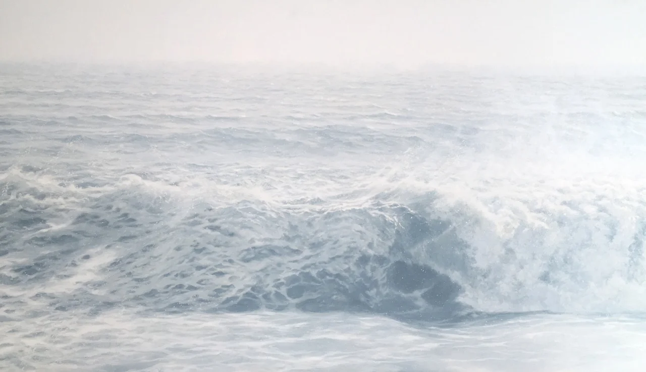 Chris Armstrong, Roller, 2016, oil on aluminum, 34 x 58 inches