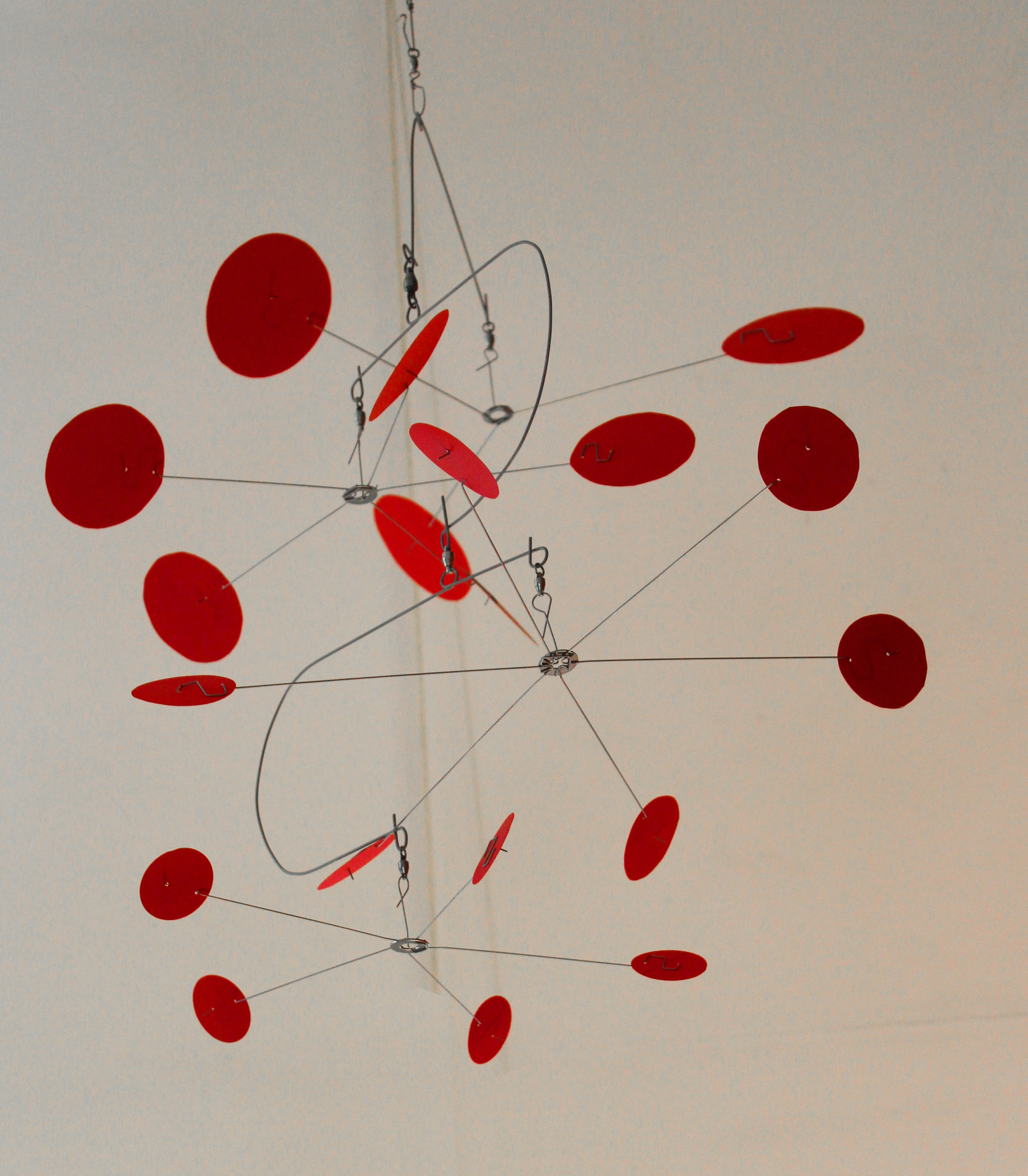 Varying Radii Painted aluminum and stainless steel 27 x 27 x 27 inches