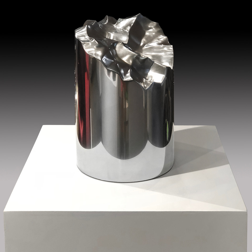 Shatter III CorTen and Stainless Steel 20 x 20 x 20 inches