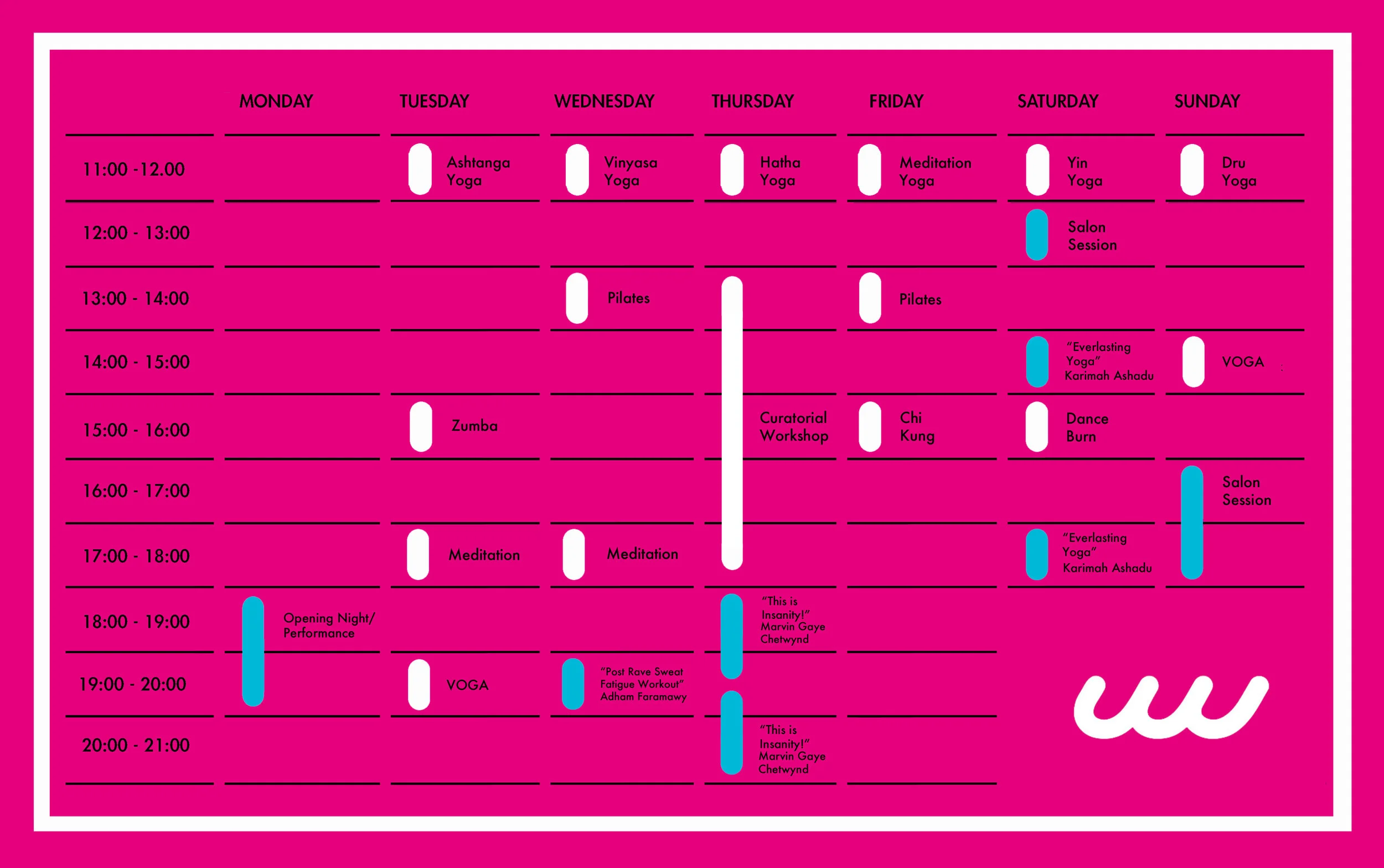 Art Gym Schedule