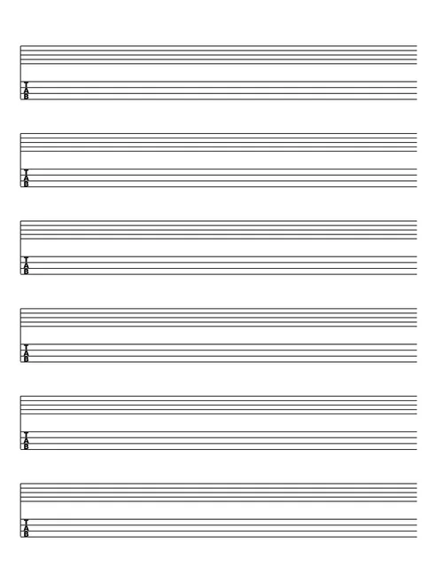 Score & Tablature Free Template Download .pdf | Mando Montréal
