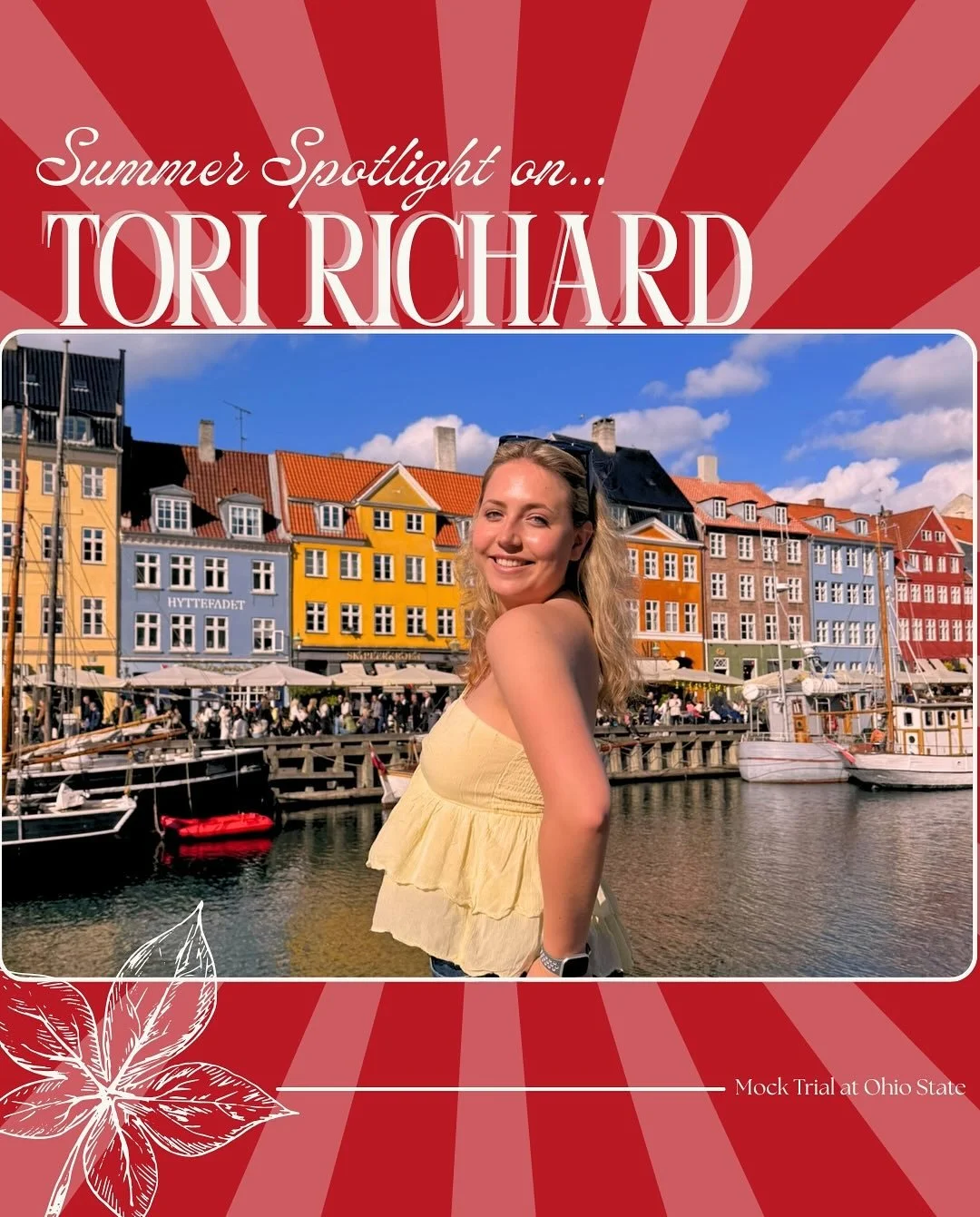 GOOD WONDERFUL MONDAY EVENING!!! We are coming to you with our very first ☀️SUMMER SPOTLIGHT☀️on a Miss Tori Richard!! 🙂&zwj;↕️

Tori is a rising Junior who has been on our team since her freshman year. This year she is also going to serve on our Ex
