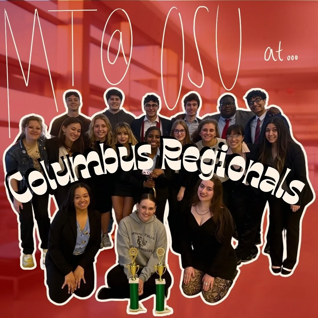 OHIO STATE IS THREE FOR THREE 🗣️‼️‼️

Last weekend teams A and B traveled the far far lands of Columbus, Ohio (😨) to compete in our very own AMTA Regional Tournament!!!! By their sides was our wonderful C team, skittering through the halls behind t