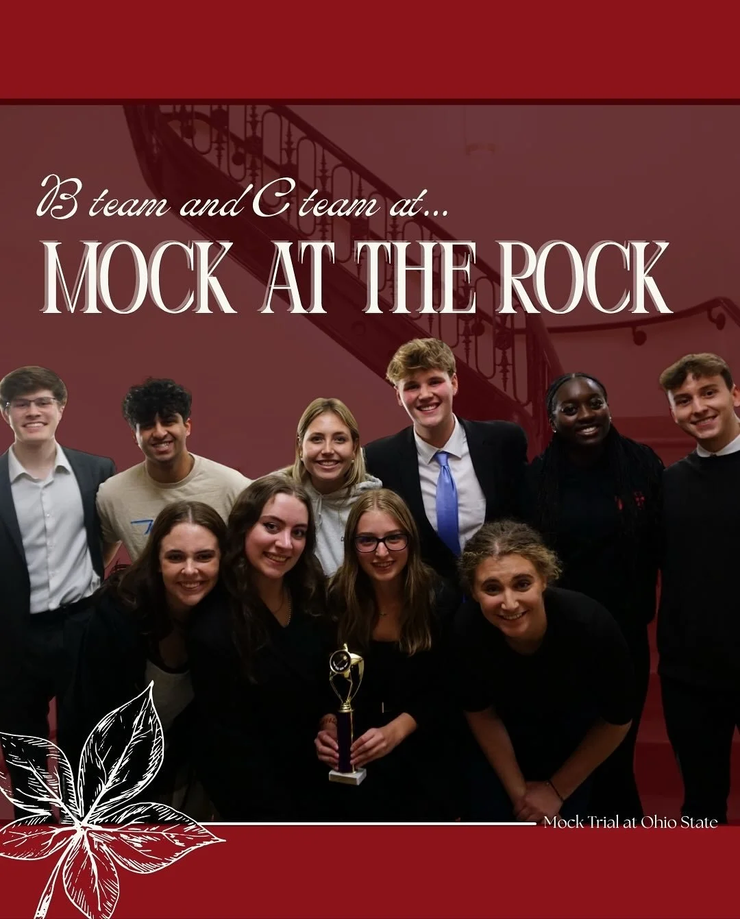 &hellip;did someone say THREE-PEAT 🥇🥇🥇????????

Last weekend, we sent two teams up to the windy city💨 (kind of not really, depending who you ask) to compete at @northwesternmocktrial &lsquo;s MOCK AT THE ROCK🪨 tournament!!! And&hellip; for our T
