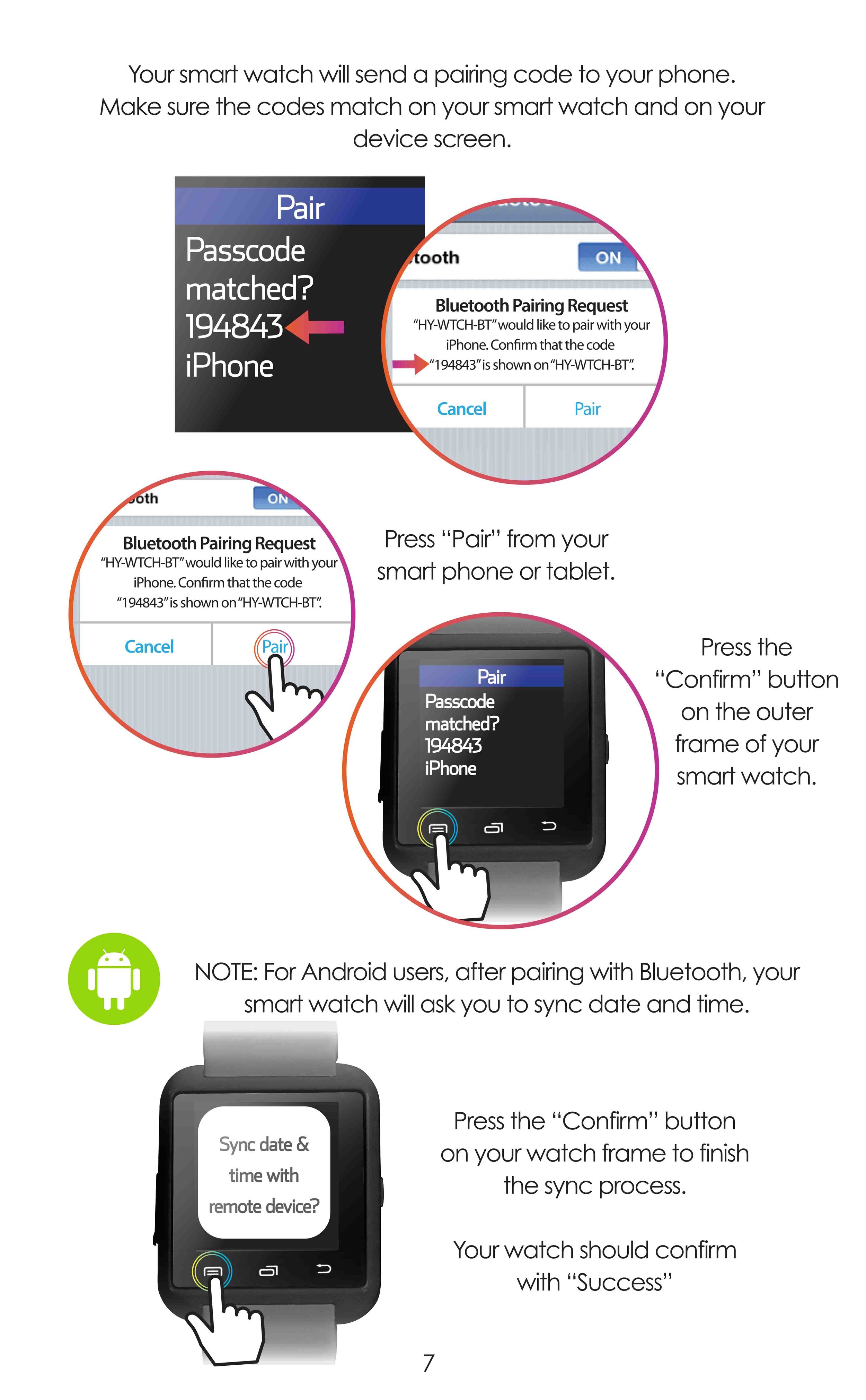 Bluetooth Hype Smart Watch App Hype Smart Watch Black For Tablets