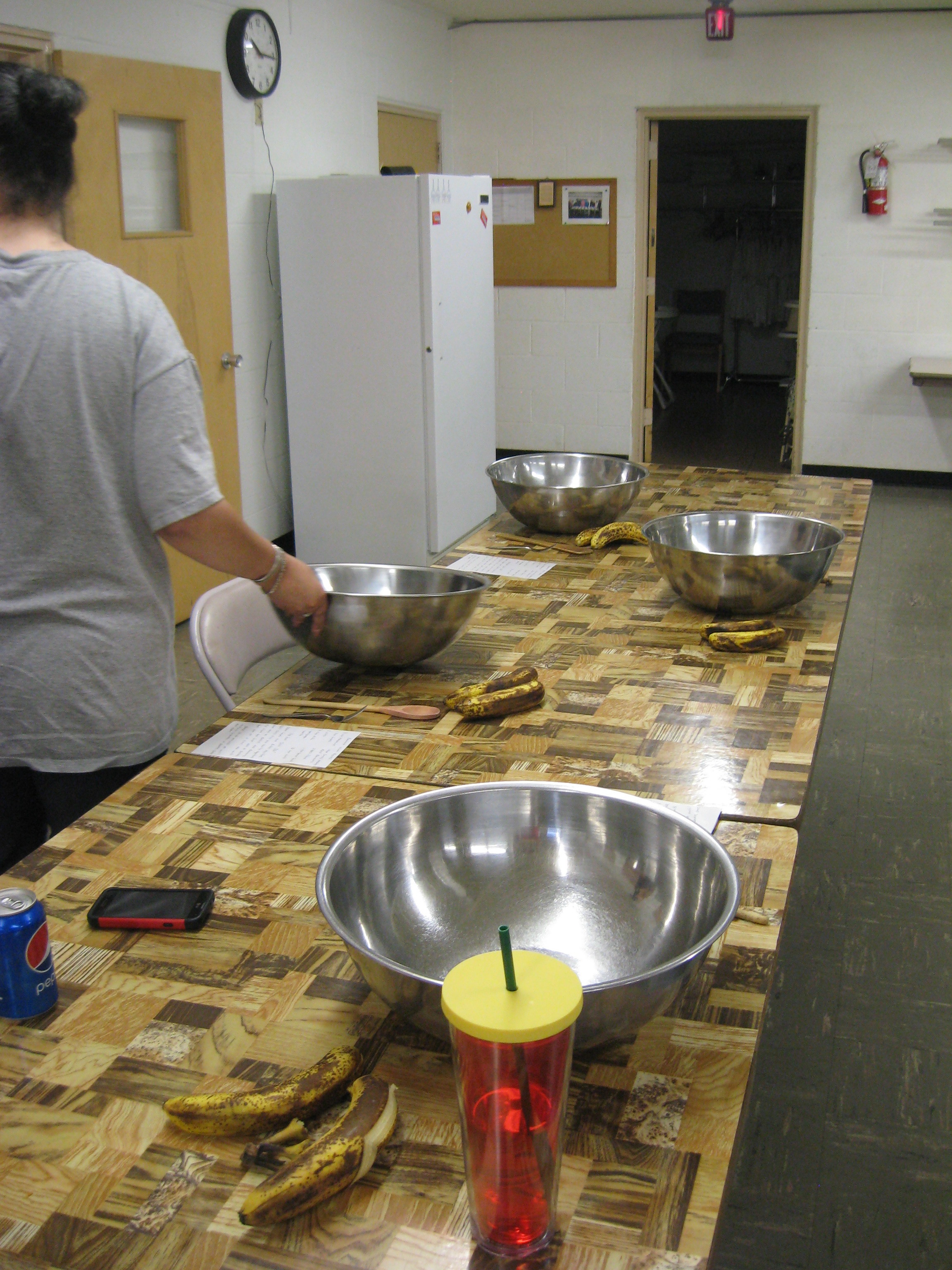 The cooking stations were set!