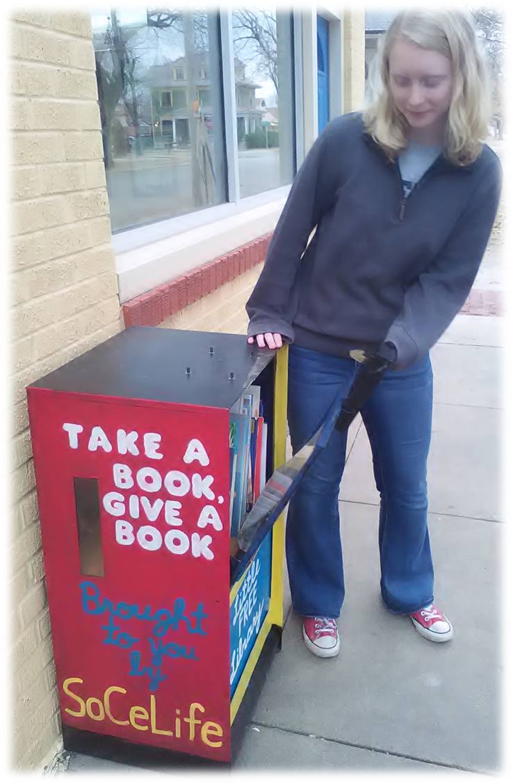 The instructions are simple: take a book, give a book.