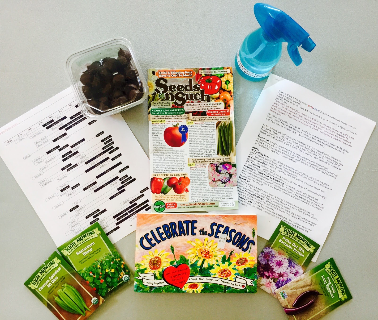 Some of what was shared at the gathering (including dark chocolate mints!) 