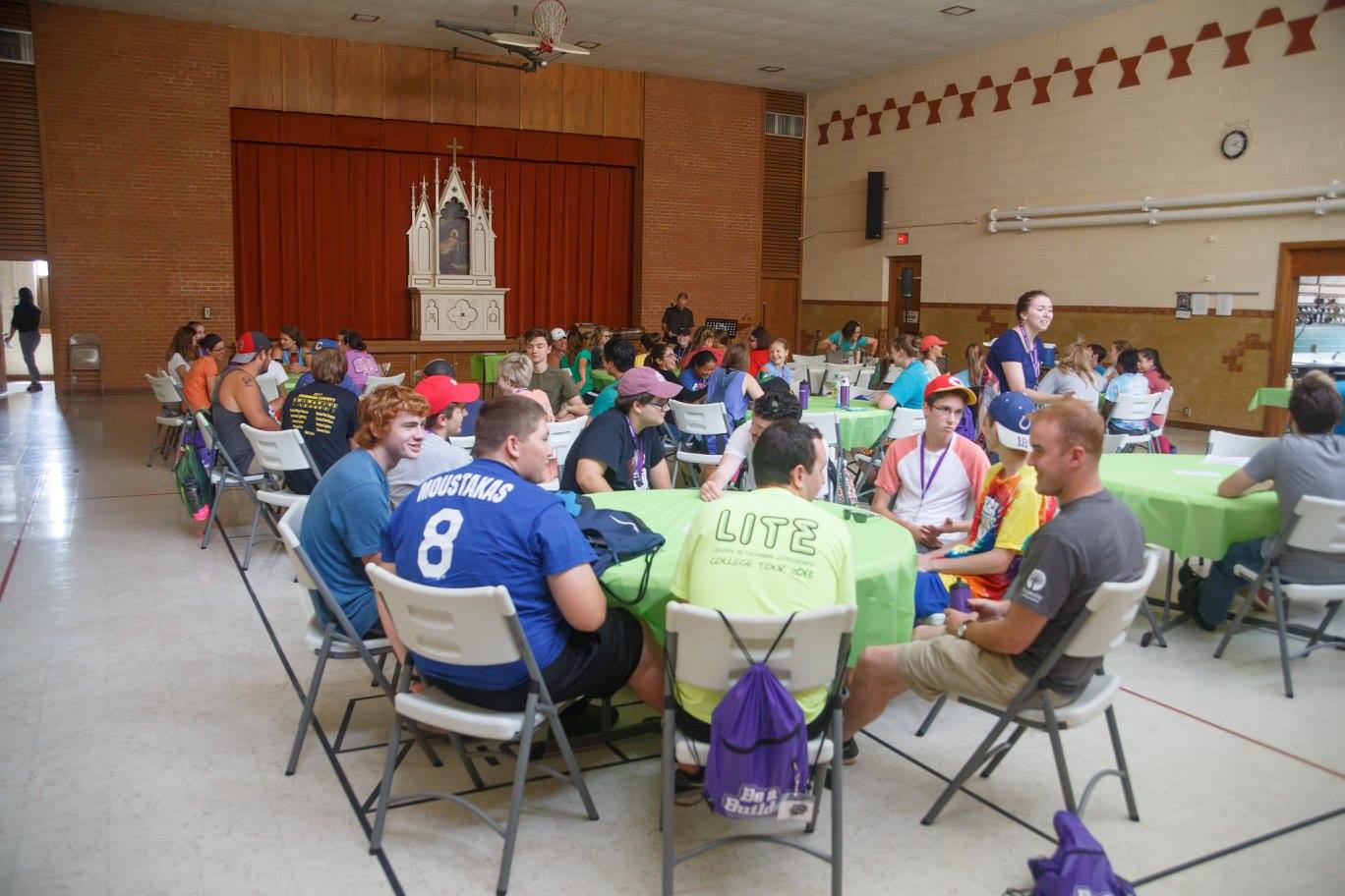 Here we are! Gathered all together at Immanuel Lutheran Church to get started. 