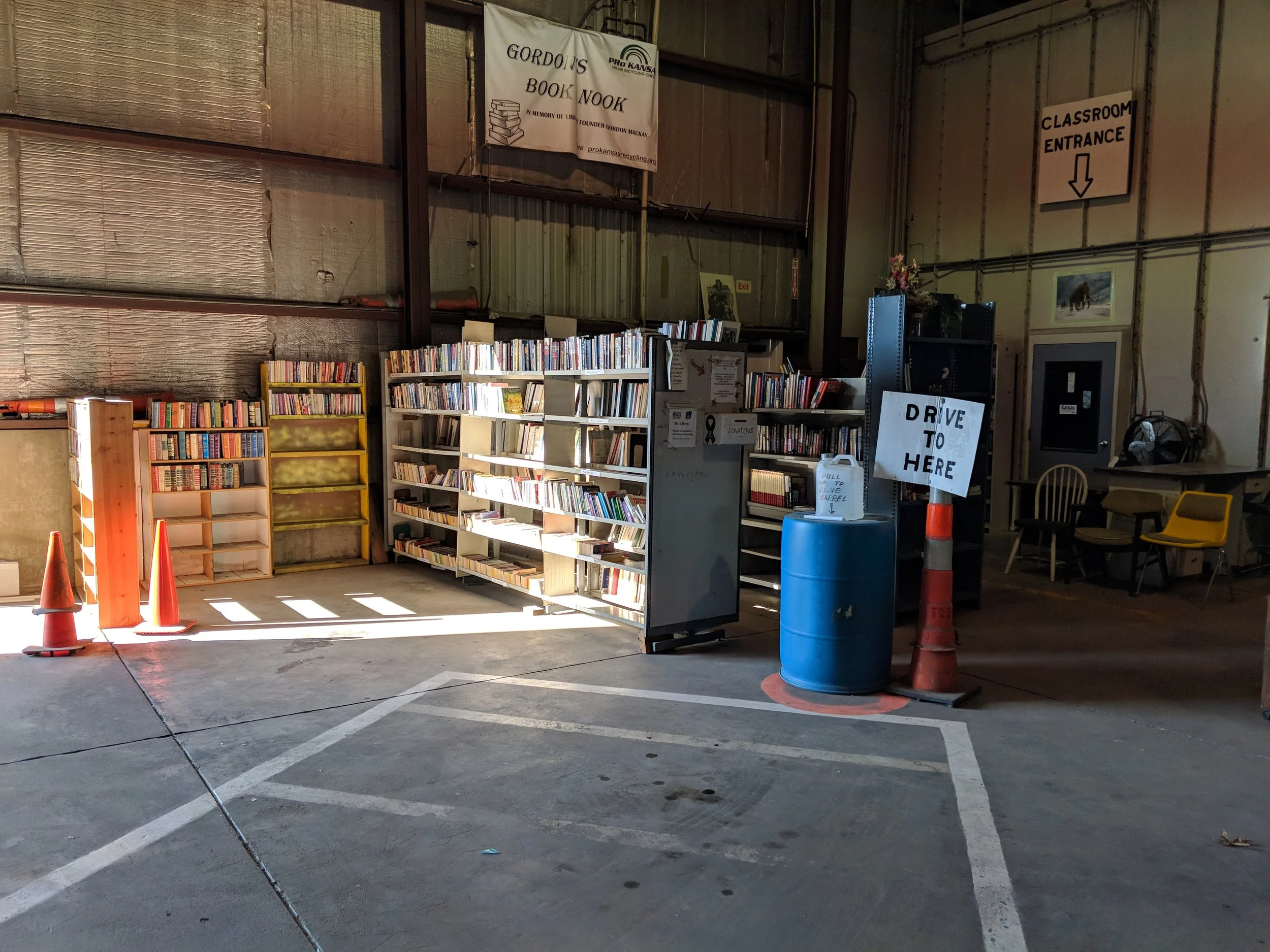 Gordon's Book Nook. Take one, leave one library open to the public.