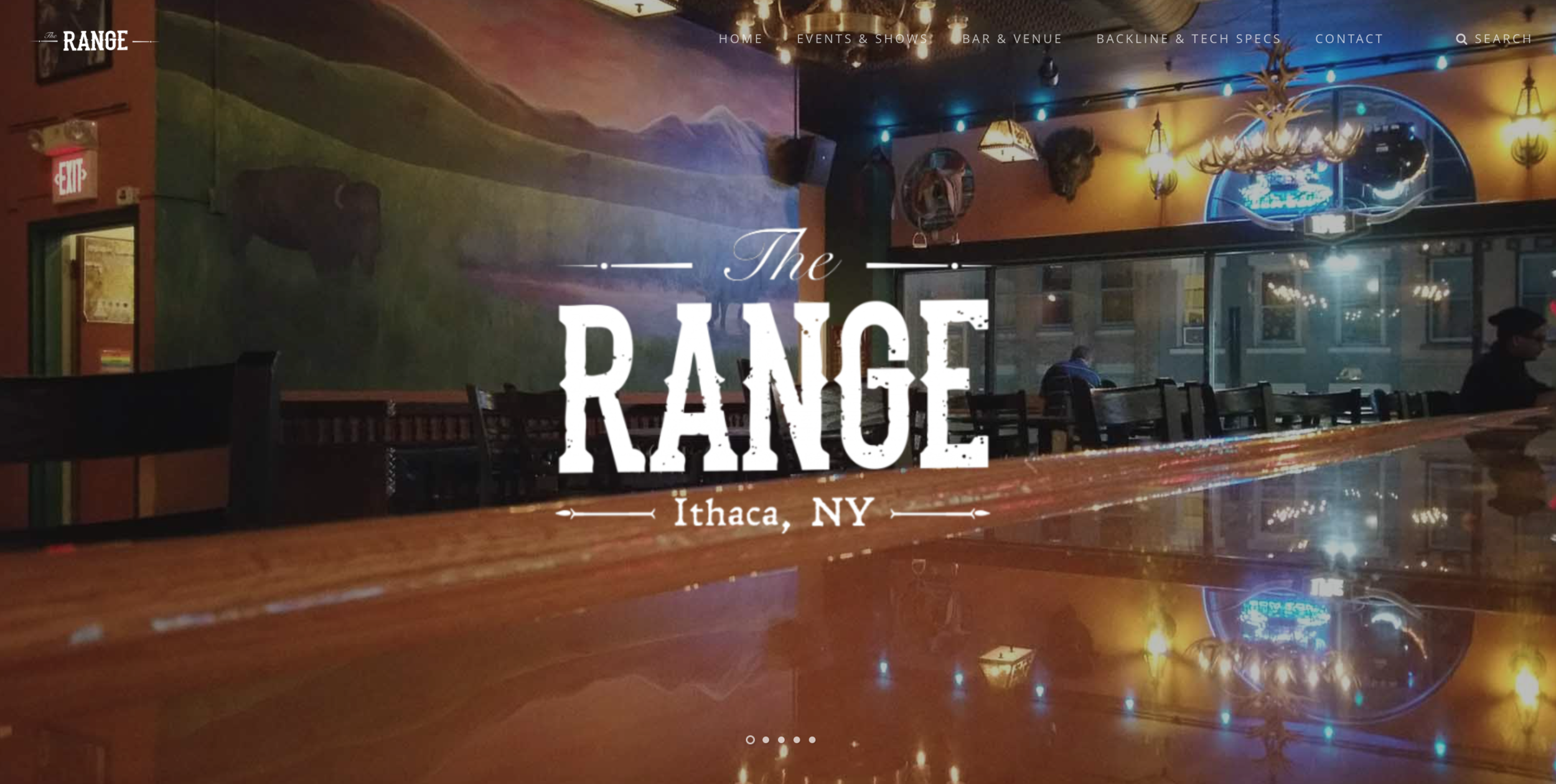 Branding Initiative for The Range on The Commons: Mural, Logos, Hand-Lettered Glass Gilding Window Sign, and Box Light Street Sign