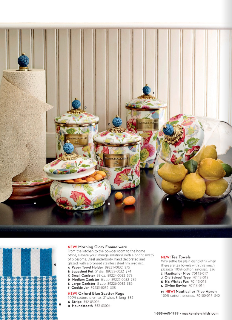Morning Glory Enamelware Line
