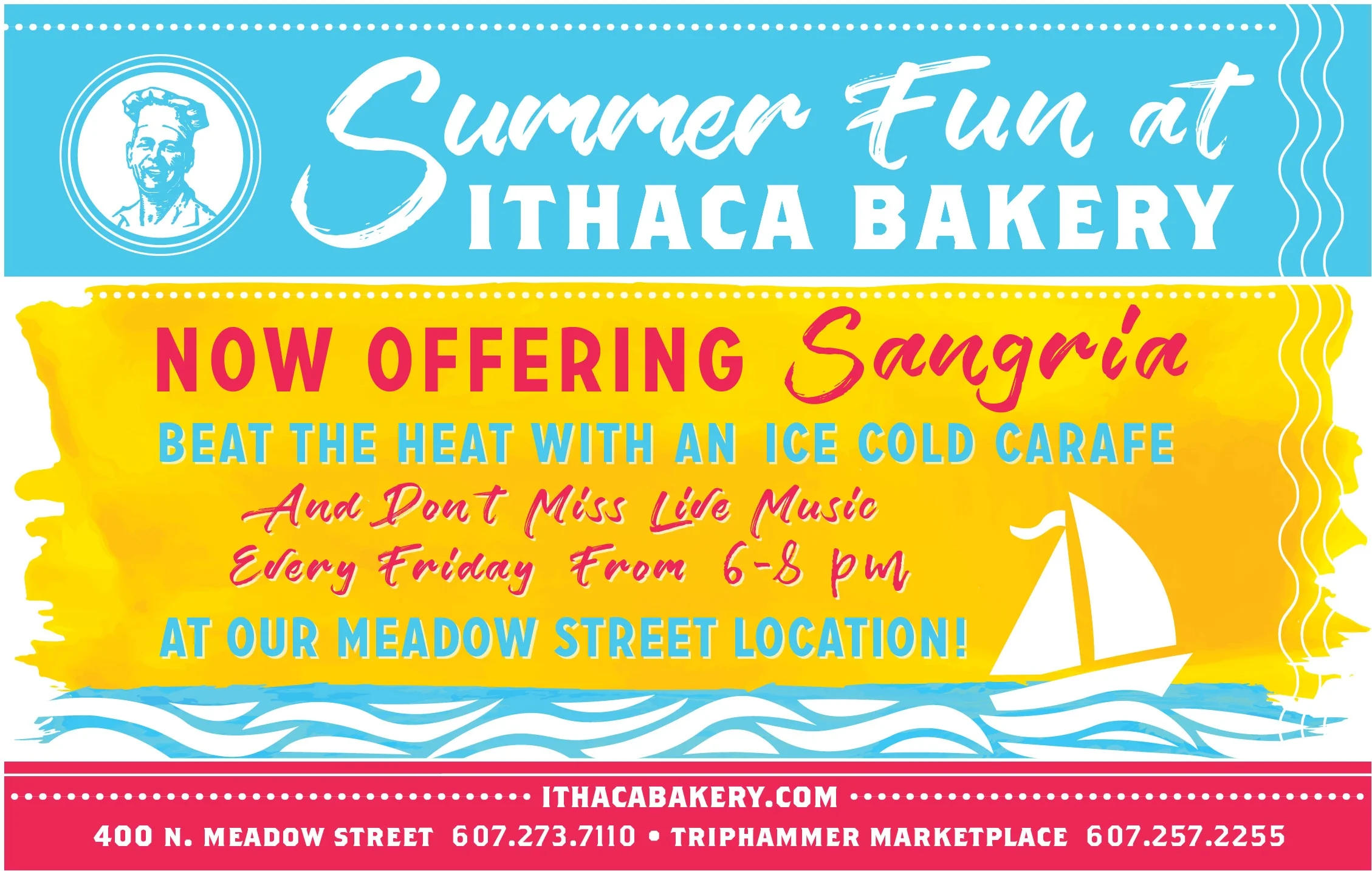 Ithaca Times print ad, 4.75" x 7.5"