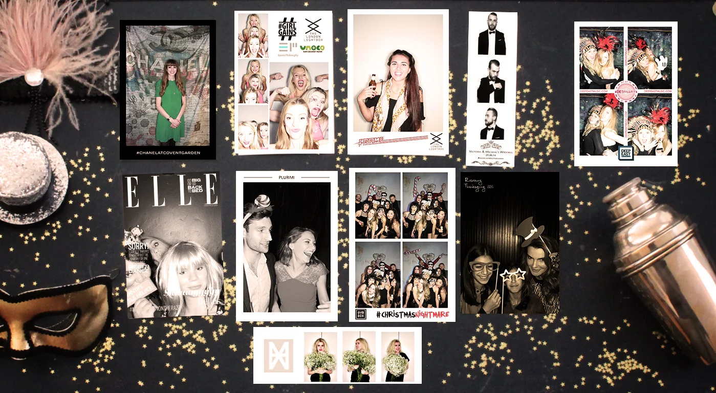 Prints & social - customisable & socially connected party photo booth from The London Lightbox