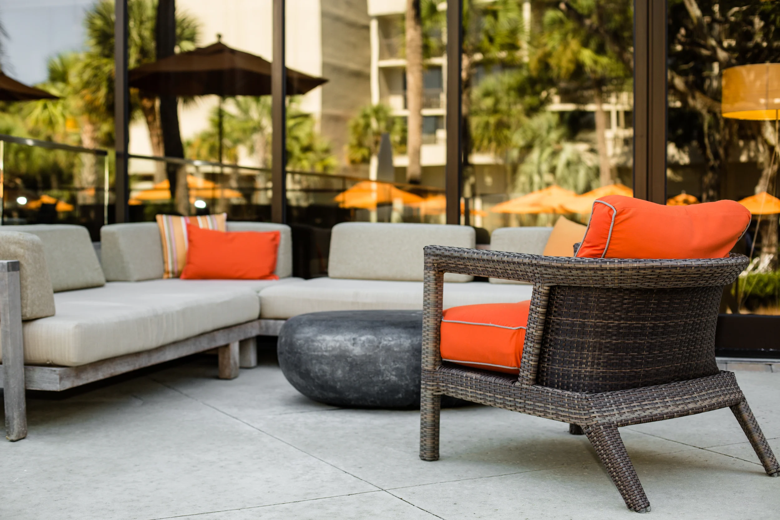Outdoor Seating at Beach Resort, Hilton Head Island