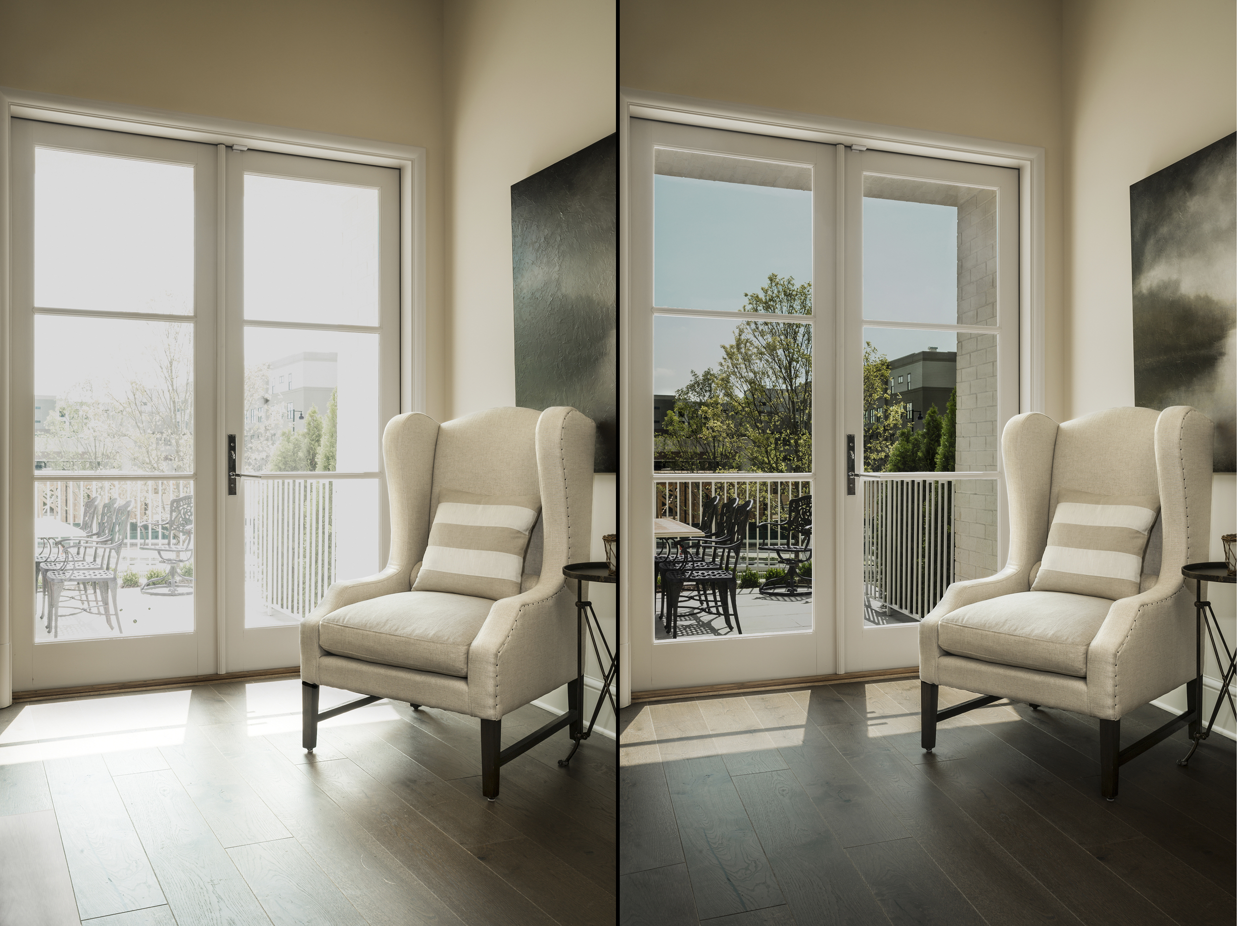 Window Film Before and After for Eastman Chemical