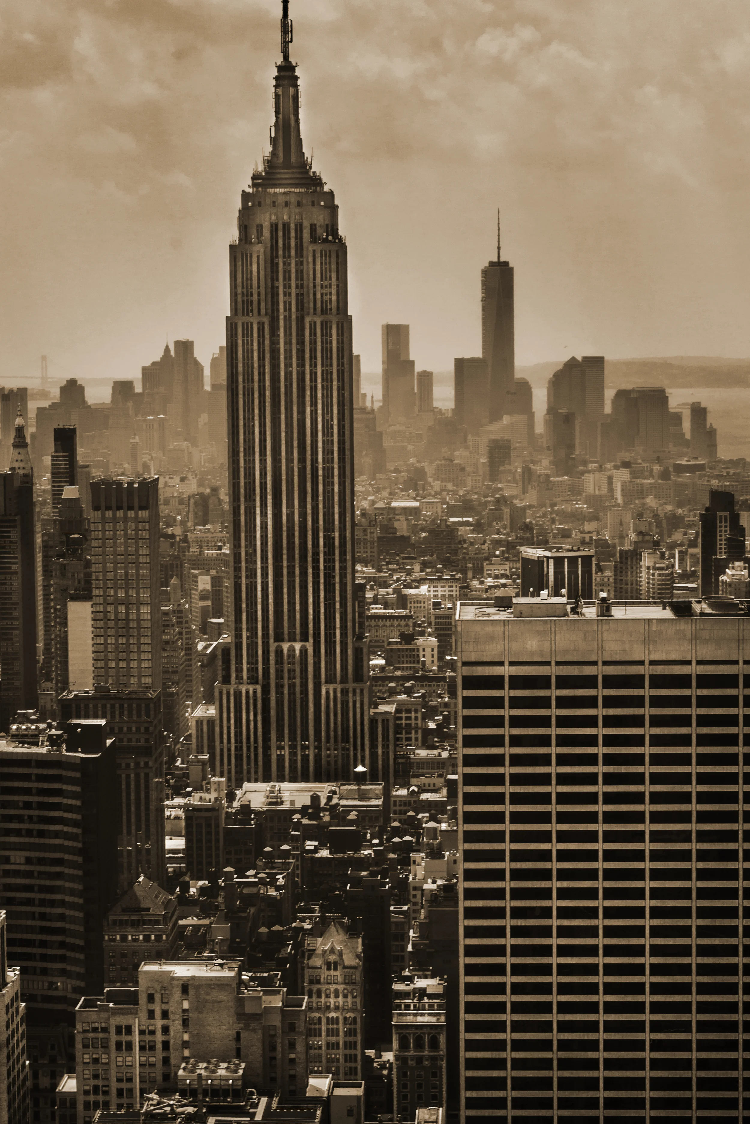 Empire State Building from the Top of Rockefeller Center