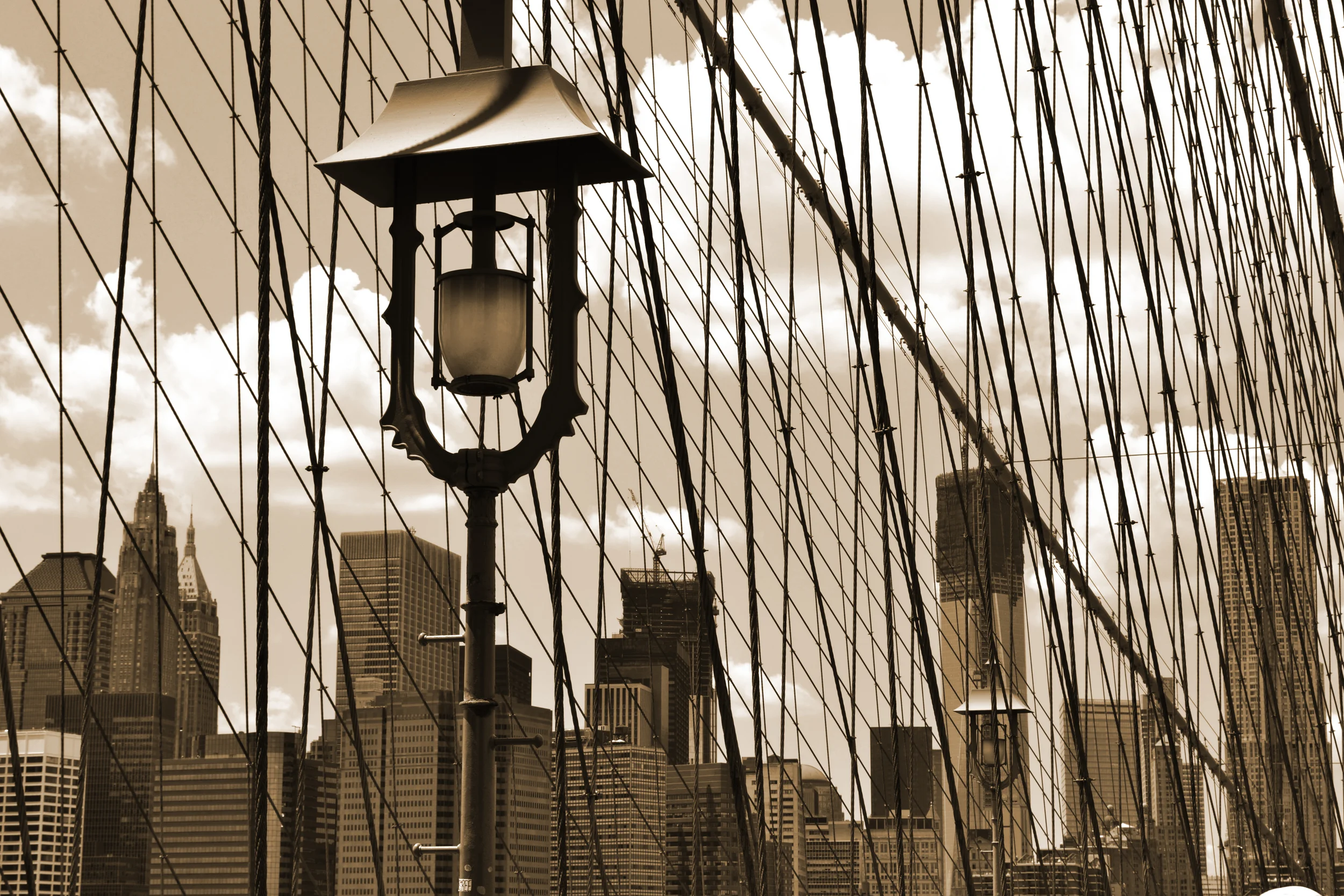 Brooklyn Bridge, WTC Under Construction 2013