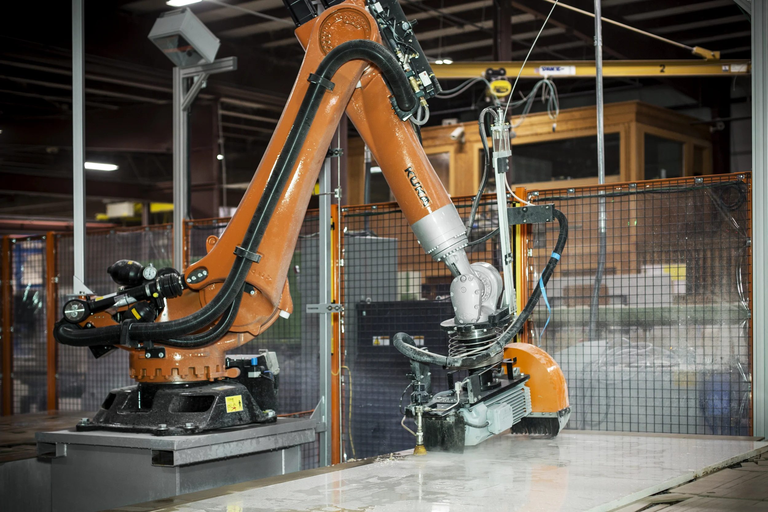 Robo SawJet Stone Cutting Equipment at Seven Stone Surface Fabricator, Atlanta, GA