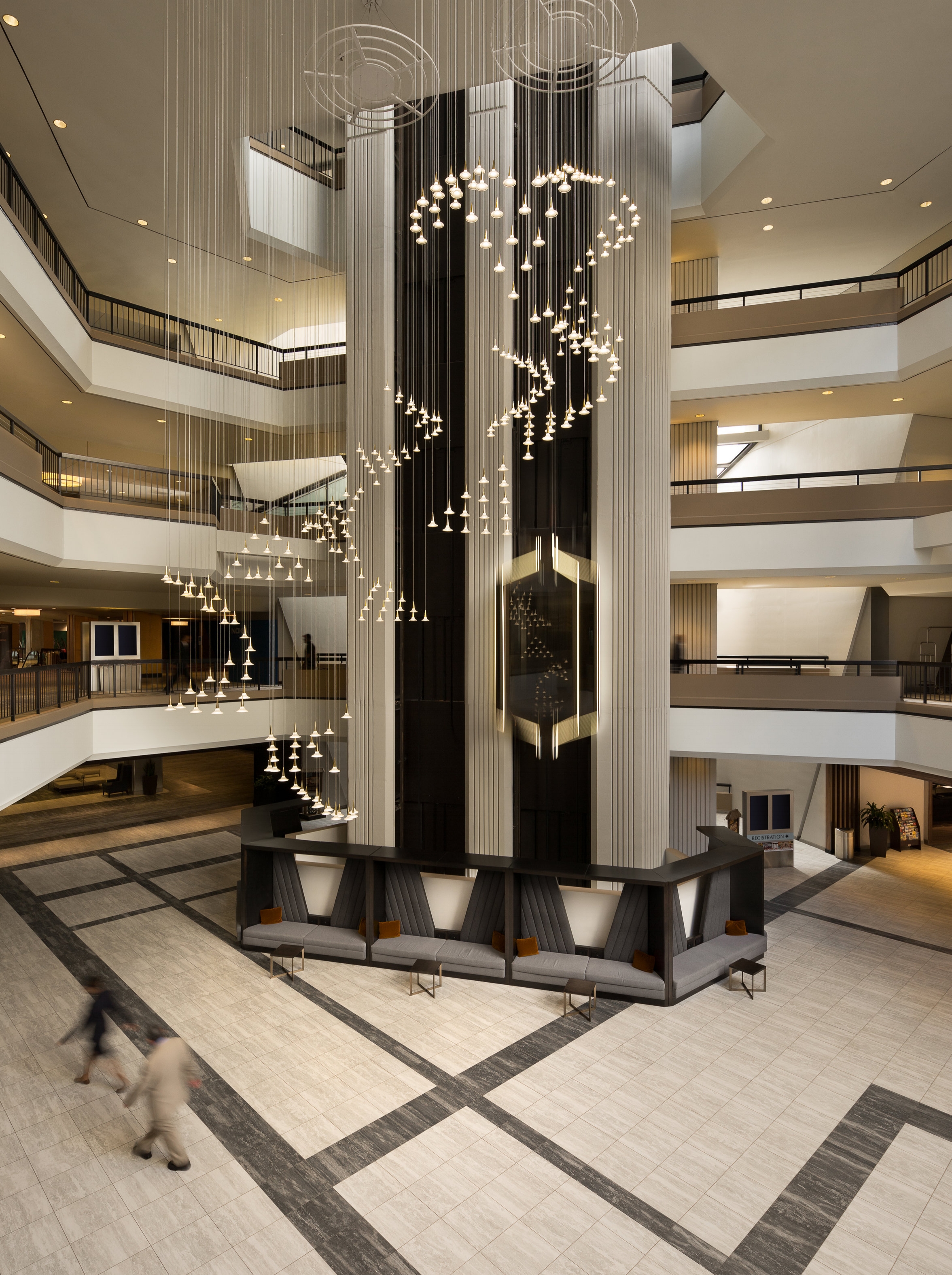 Atlanta Hilton Lobby for Lighting Company, Viso, Inc.