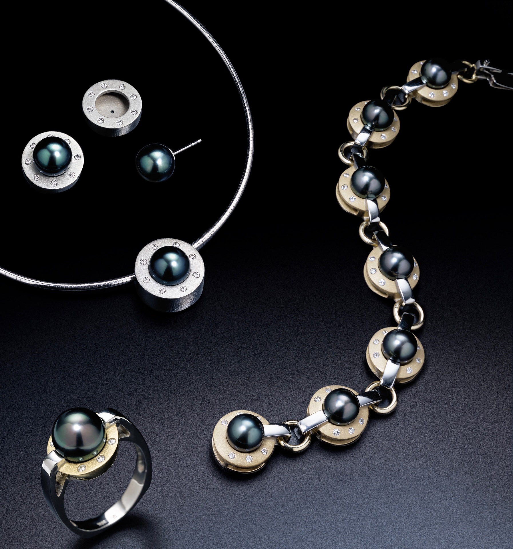 Second place - Over $1,000 - Saturn Bracelet Collection Sunset