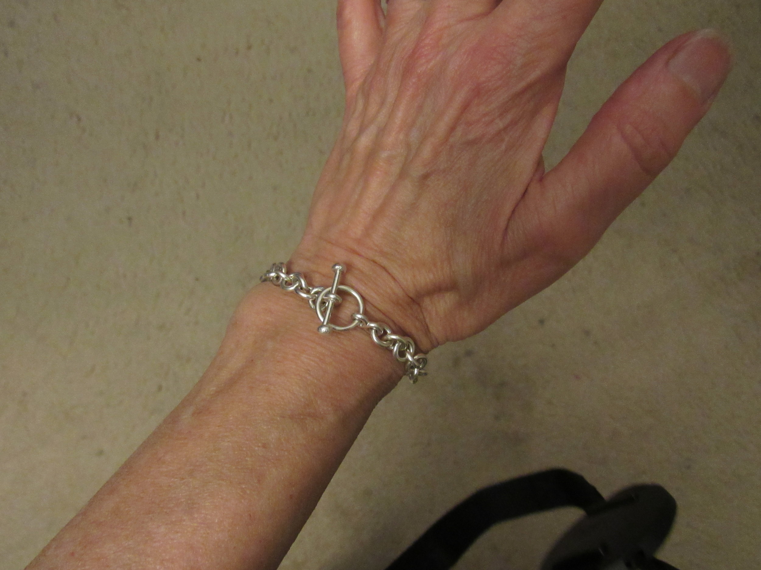 Much better than that paper hospital bracelet!