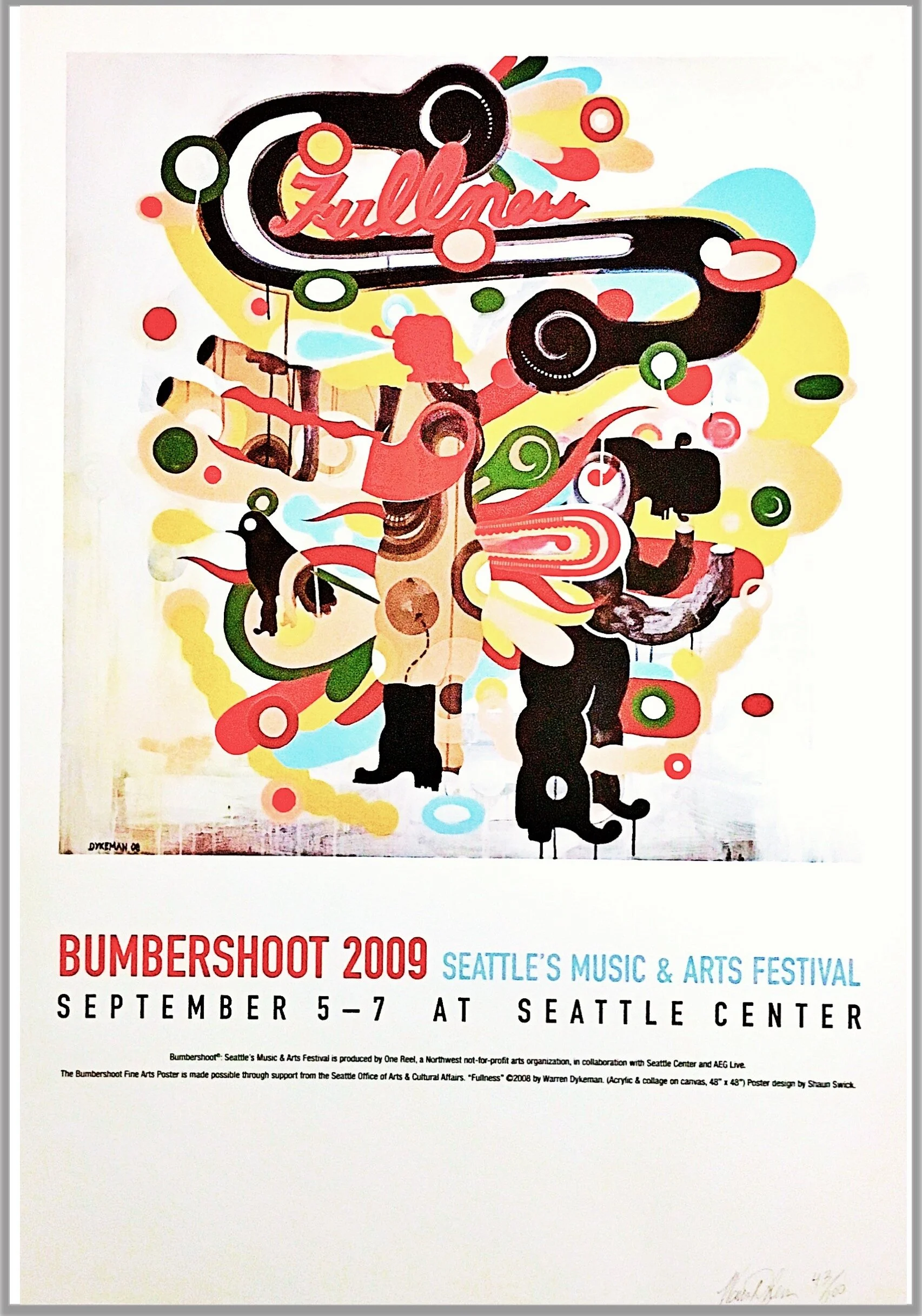 2010 Bumbershoot Commemorative 40th Anniversary Poster — One Reel