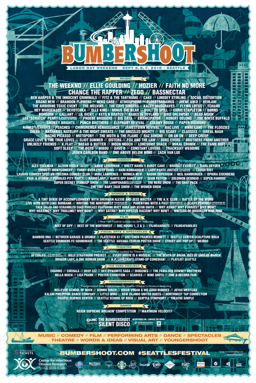 2015 Official Bumbershoot Poster (Original Stock) — One Reel