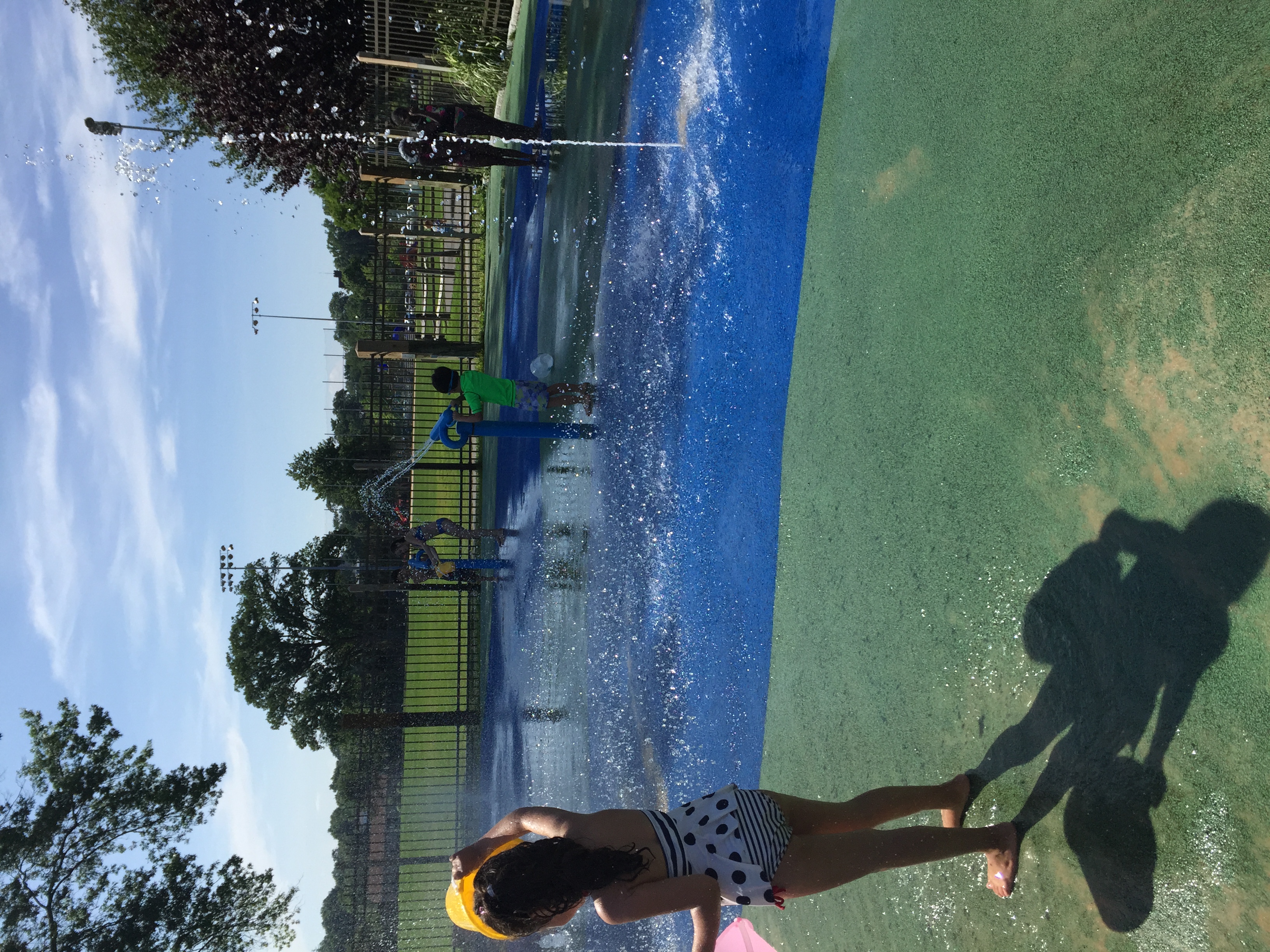 Sprinkler Park set at the back of the beach