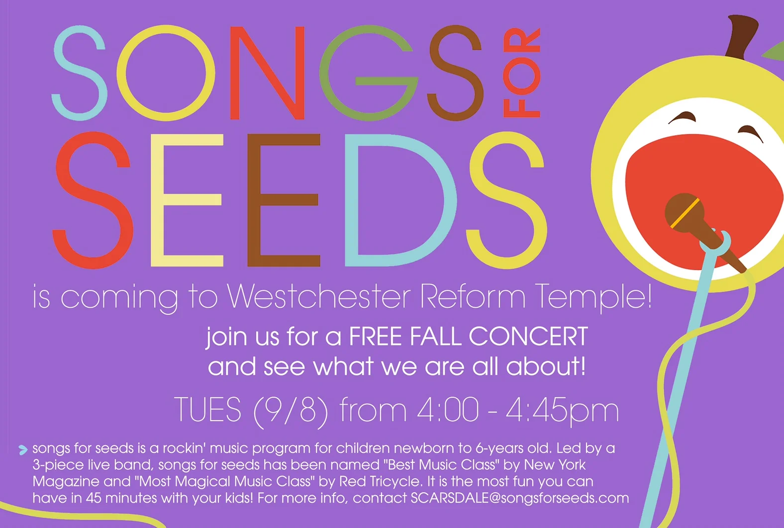 Songs for Seeds Fall Concert